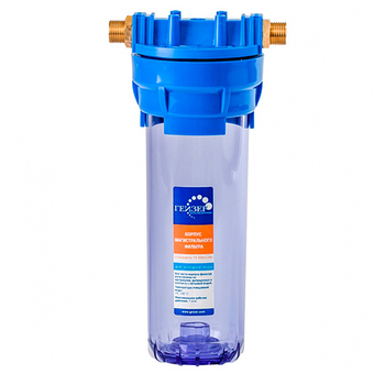 Фильтр магистральный Гейзер 1П 3/4 прозрачный - Фильтры для воды - Магистральные фильтры - Магазин стабилизаторов напряжения Ток-Про